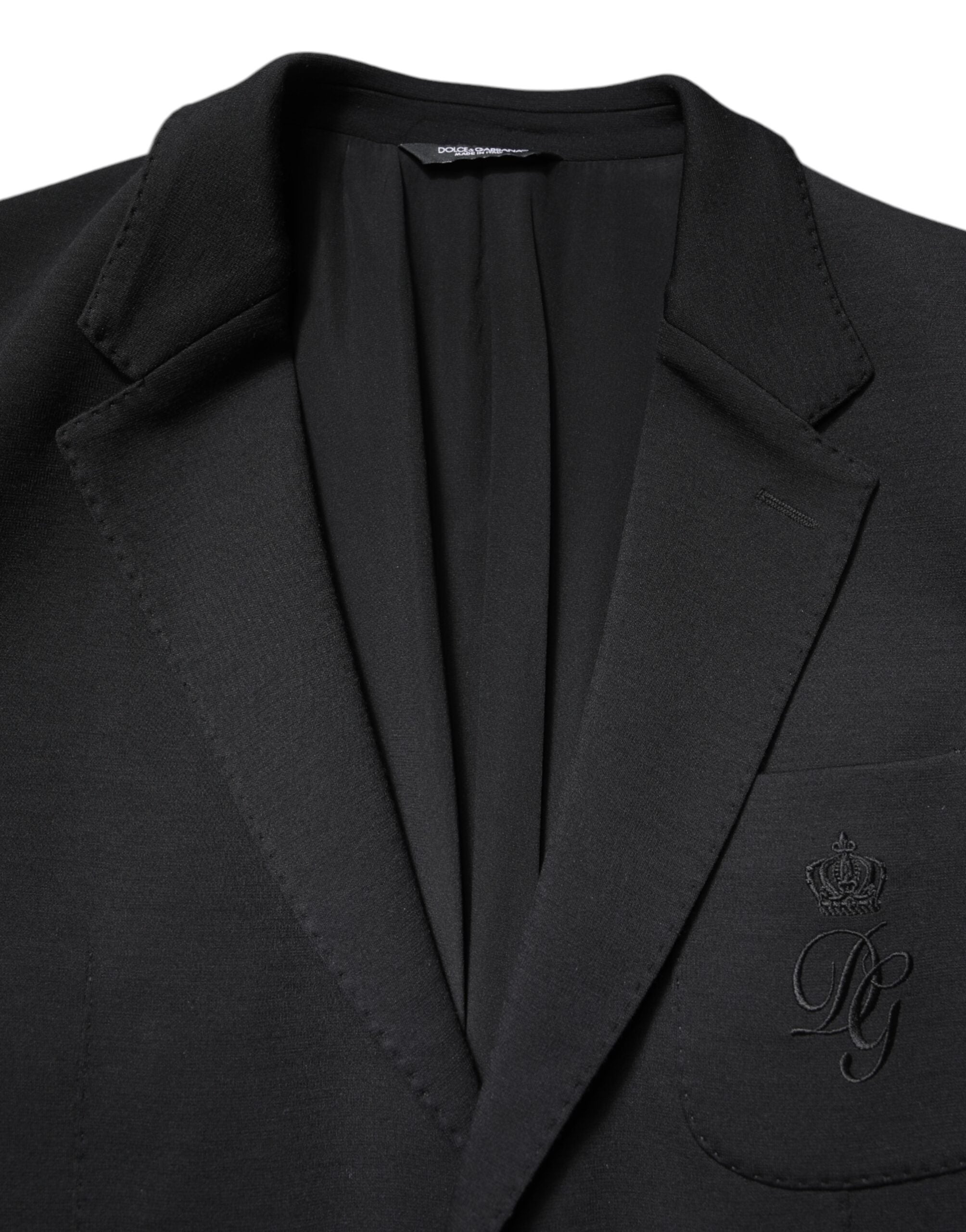 Dolce & Gabbana Black Single Breasted Men Coat Blazer Men's Suit (Pre-Owned)