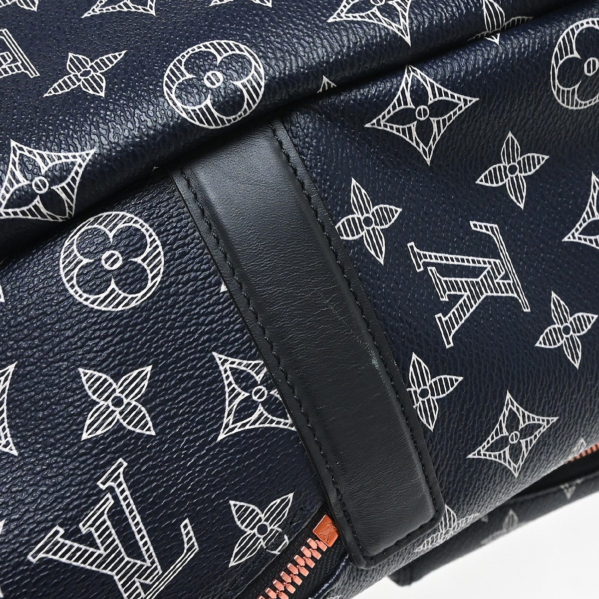 Louis Vuitton Apollo Limited Edition Upside Down Monogram Ink Blue Canvas Backpack Bag (Pre-Owned)