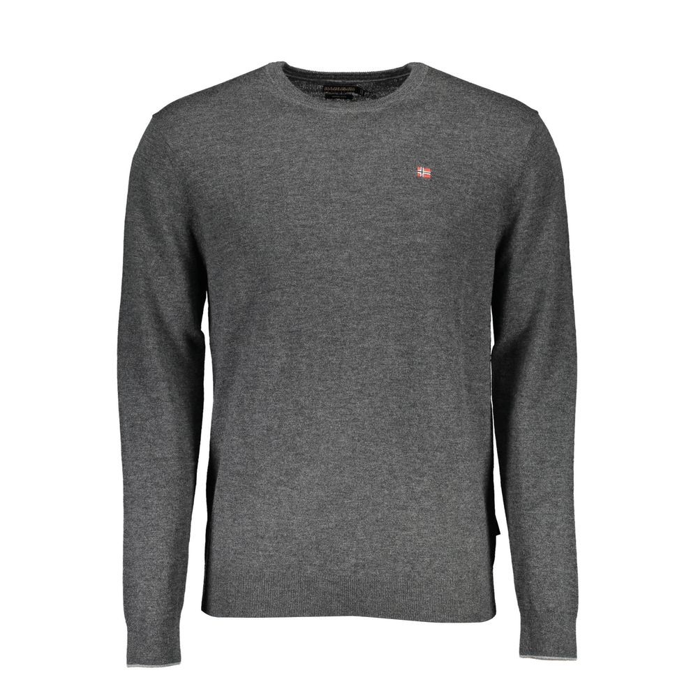 Napapijri Grigio Wool Mens Men's Sweater