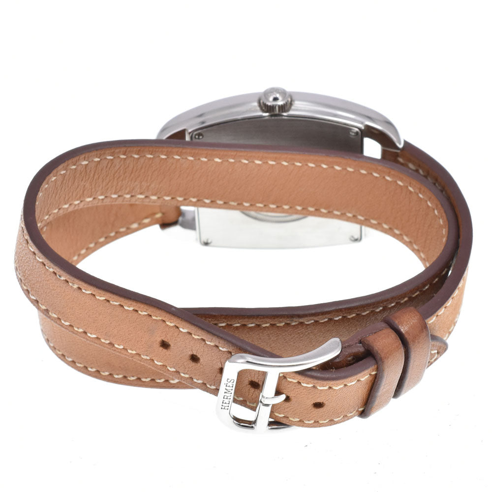 Hermes Cape Cod Quartz Stainless Steel And Leather Watch (Pre-Owned)