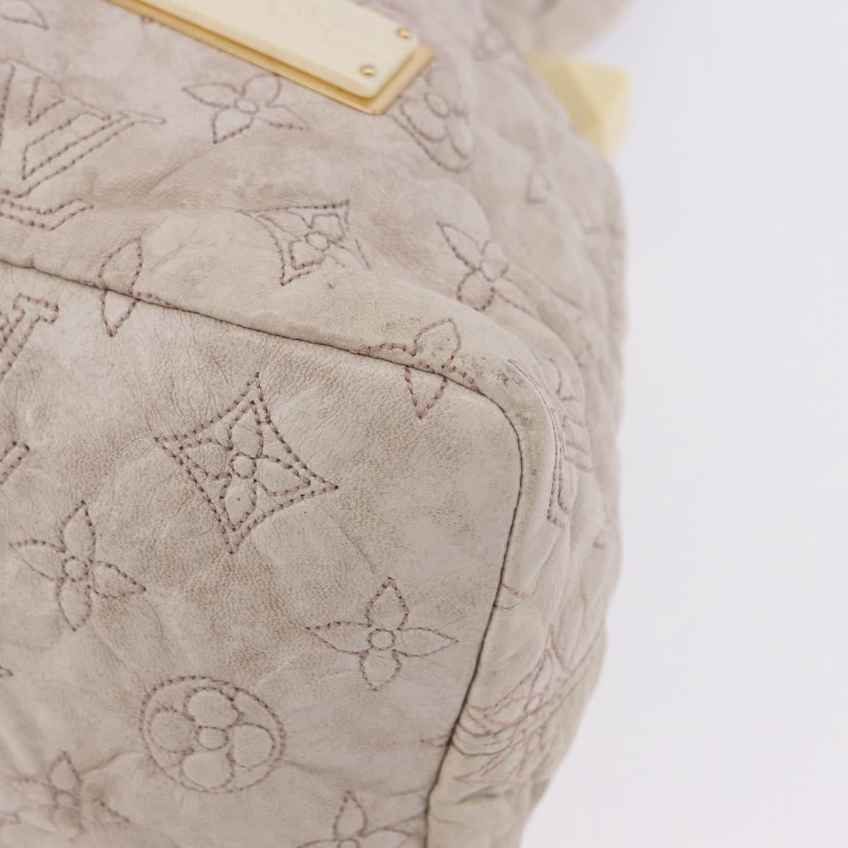 Louis Vuitton Olympe Stratus Limited Edition Monogram Lambskin Beige Leather Handbag (Pre-Owned)