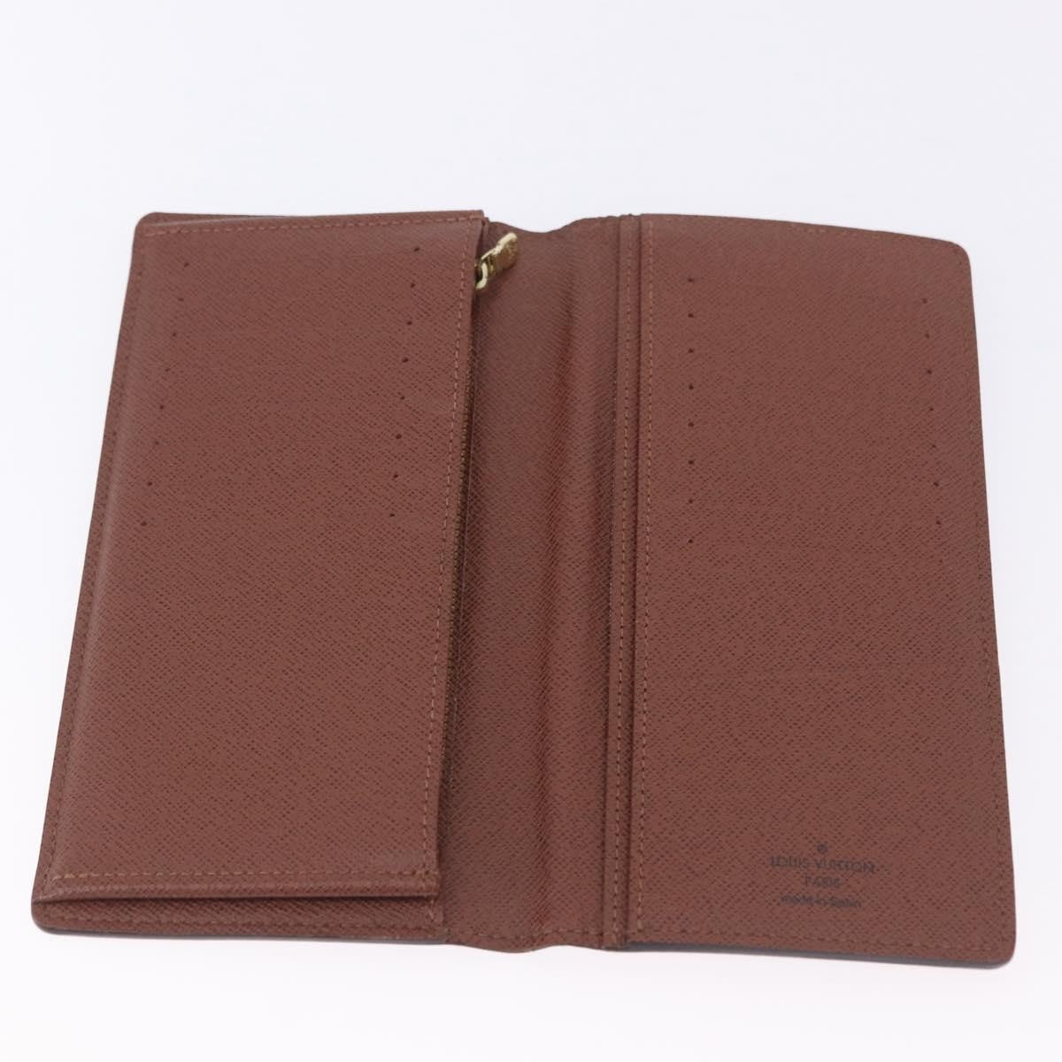 Louis Vuitton Brazza Monogram Canvas Brown Canvas Wallets Accessory (Pre-Owned)