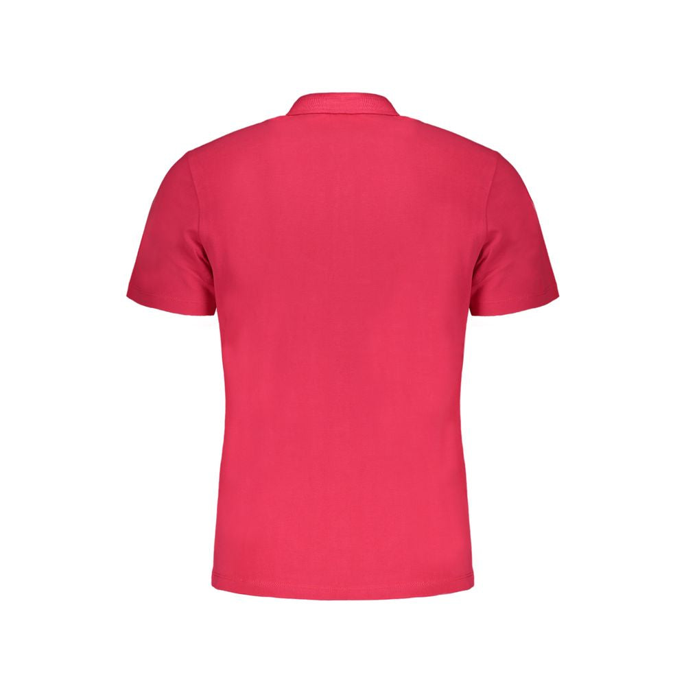 Napapijri Pink Cotton Polo Men's Shirt