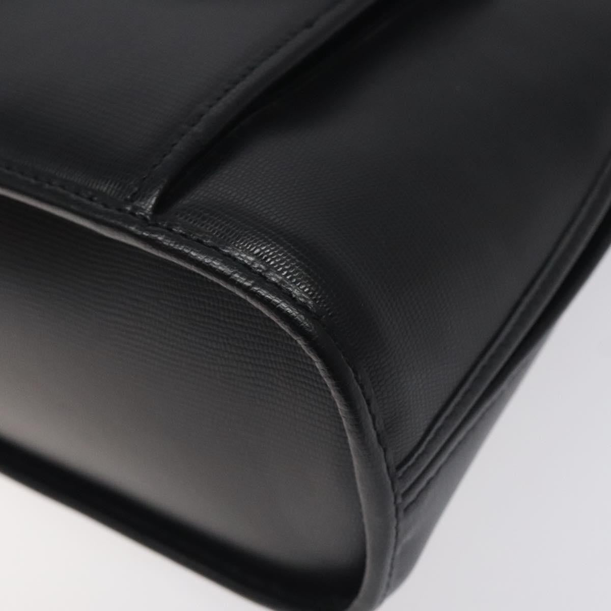 Celine Circle Logo Leather Black Leather Bag (Pre-Owned)