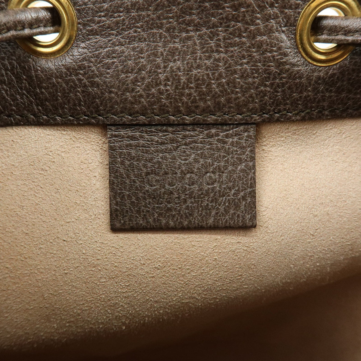 Gucci Ophidia Bucket Gg Coated Canvas Beige Canvas Handbag (Pre-Owned)