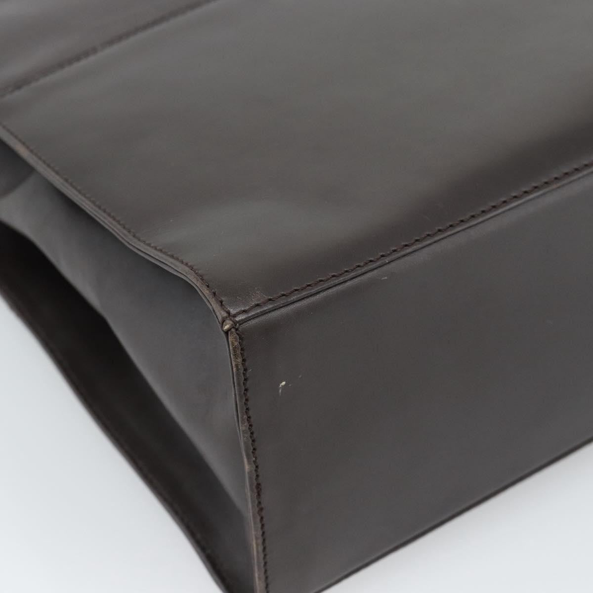 Salvatore Ferragamo Vintage Leather Brown Leather Tote Bag Bag (Pre-Owned)