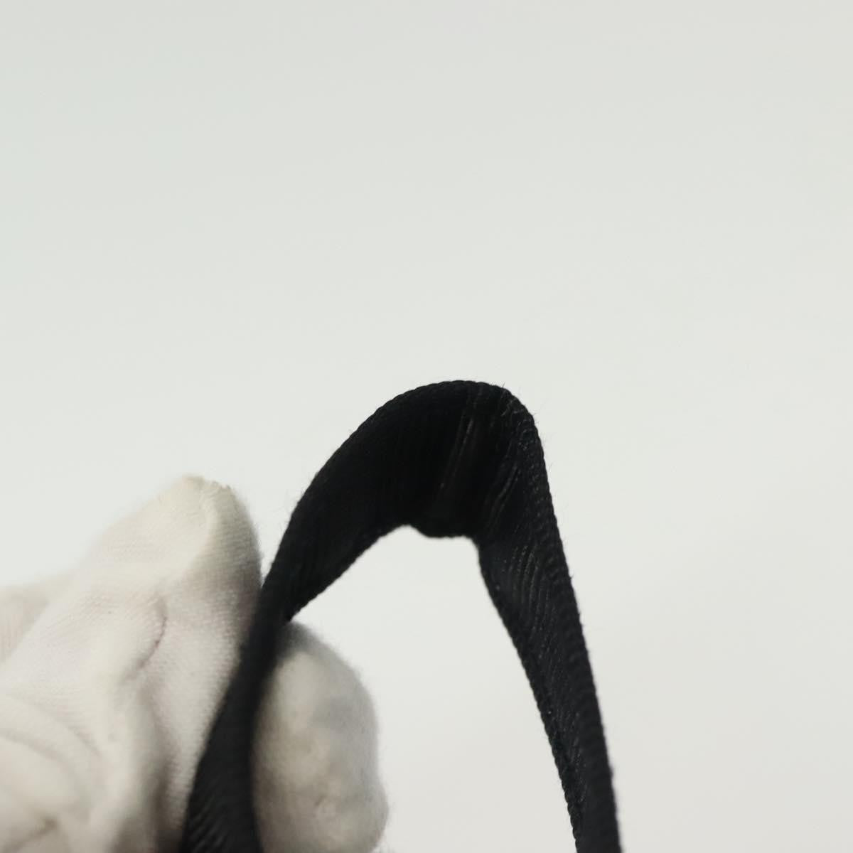 Celine Circle Logo Pouch Nylon Black Nylon Clutche & Pouche Bag (Pre-Owned)