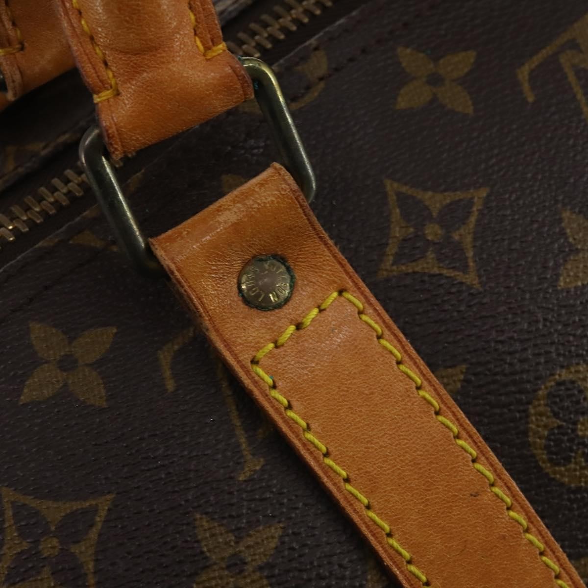 Louis Vuitton Keepall Monogram Canvas Brown Canvas Travel Bag Bag (Pre-Owned)