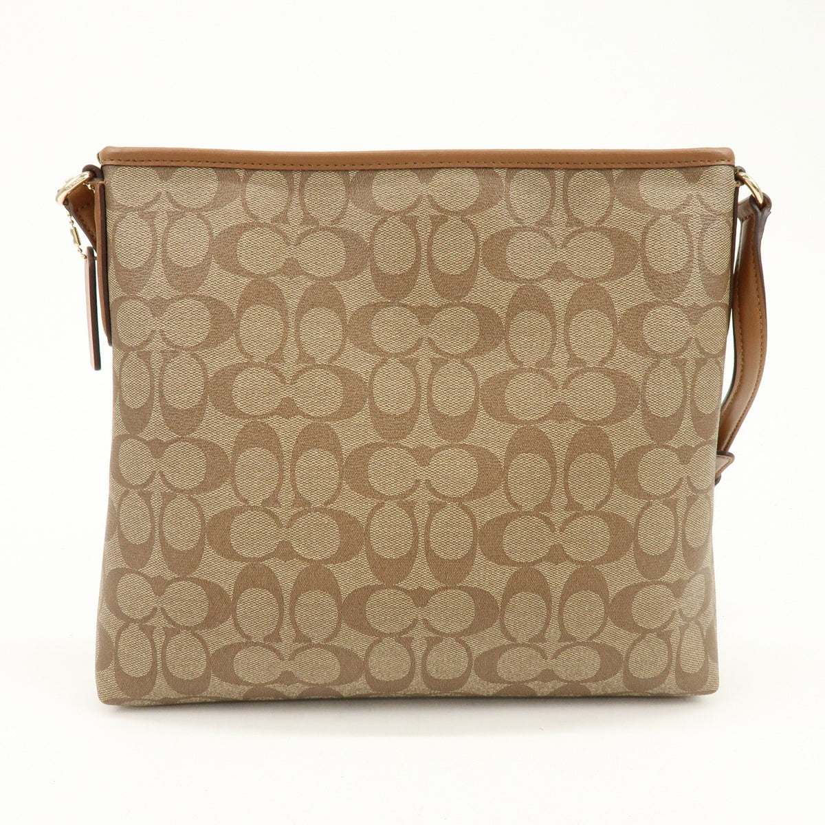 Coach Shoulder Canvas Brown Canvas Handbag (Pre-Owned)