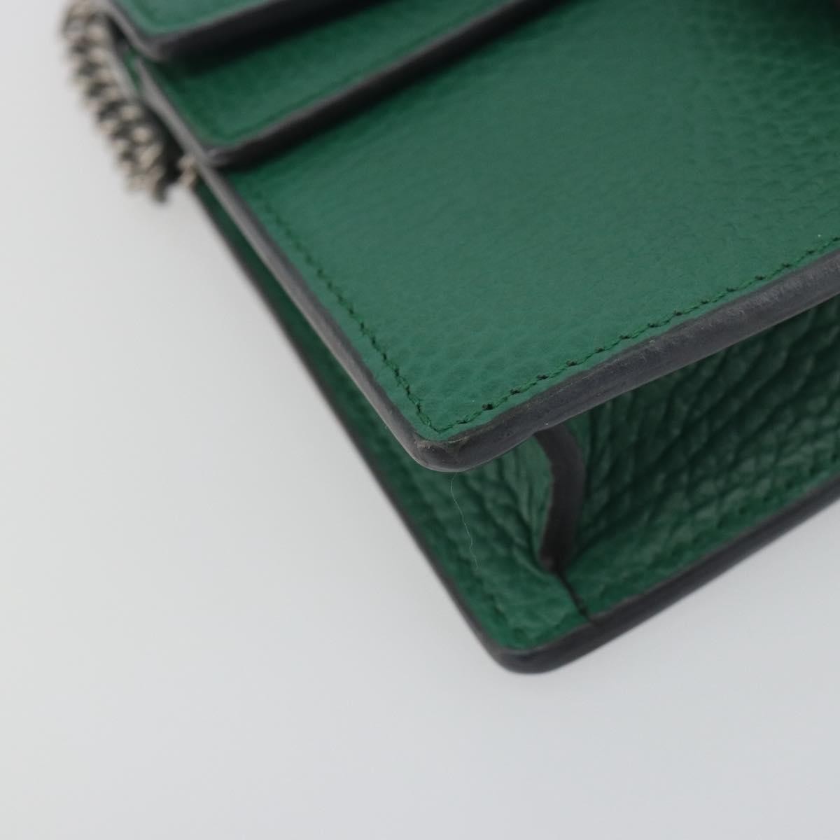 Gucci Dionysus Leather Green Leather Shoulder Bag Bag (Pre-Owned)