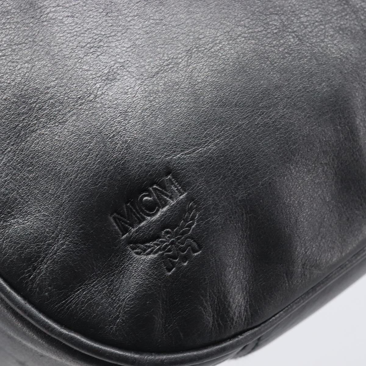 MCM Vintage Leather Black Leather Handbag (Pre-Owned)