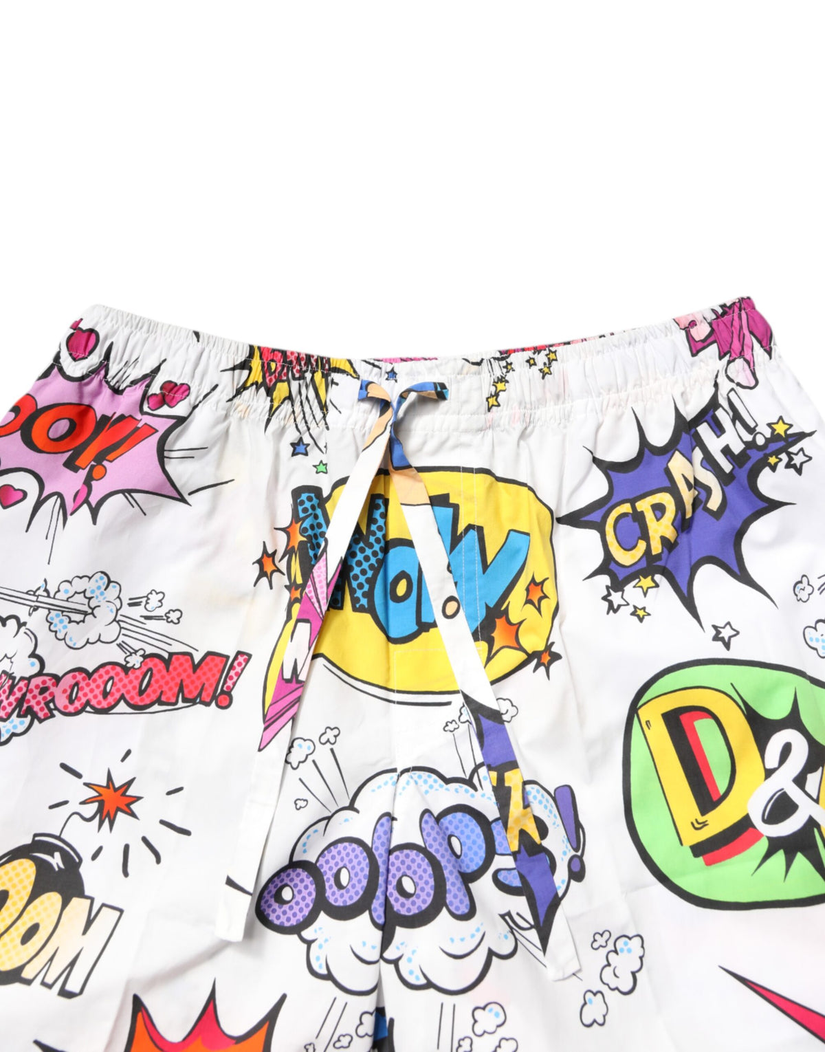 Dolce & Gabbana White Cartoon Print Cotton Men Pajama Set Men's Sleepwear