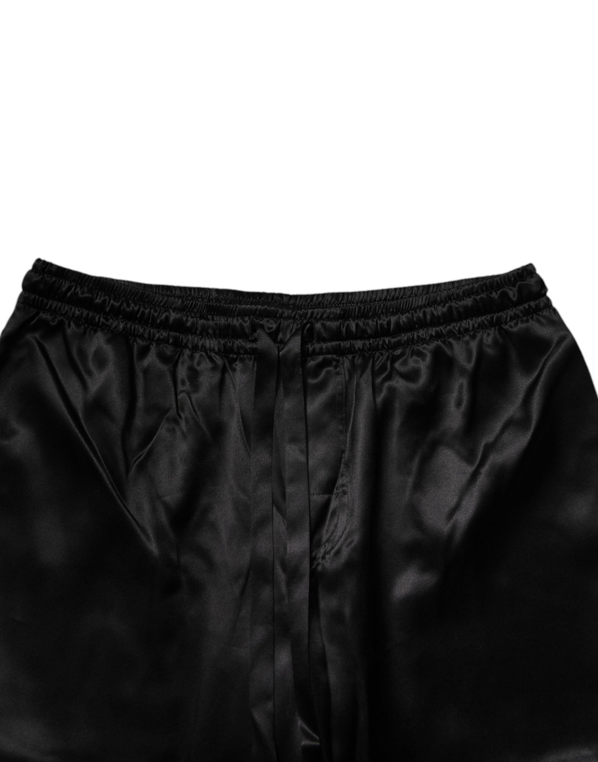 Dolce & Gabbana Black Silk Shirt Pants Pajama Set Men's Sleepwear