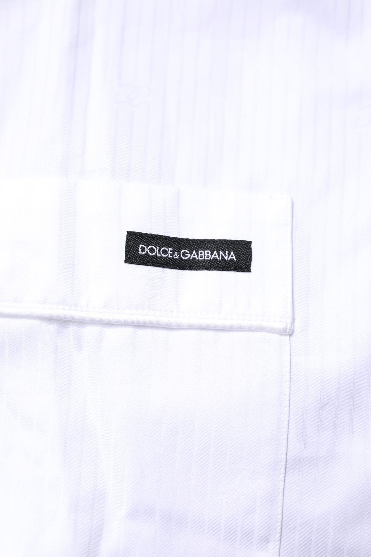 Dolce & Gabbana White Cotton Shirt Pants Pajama Set Men's Sleepwear