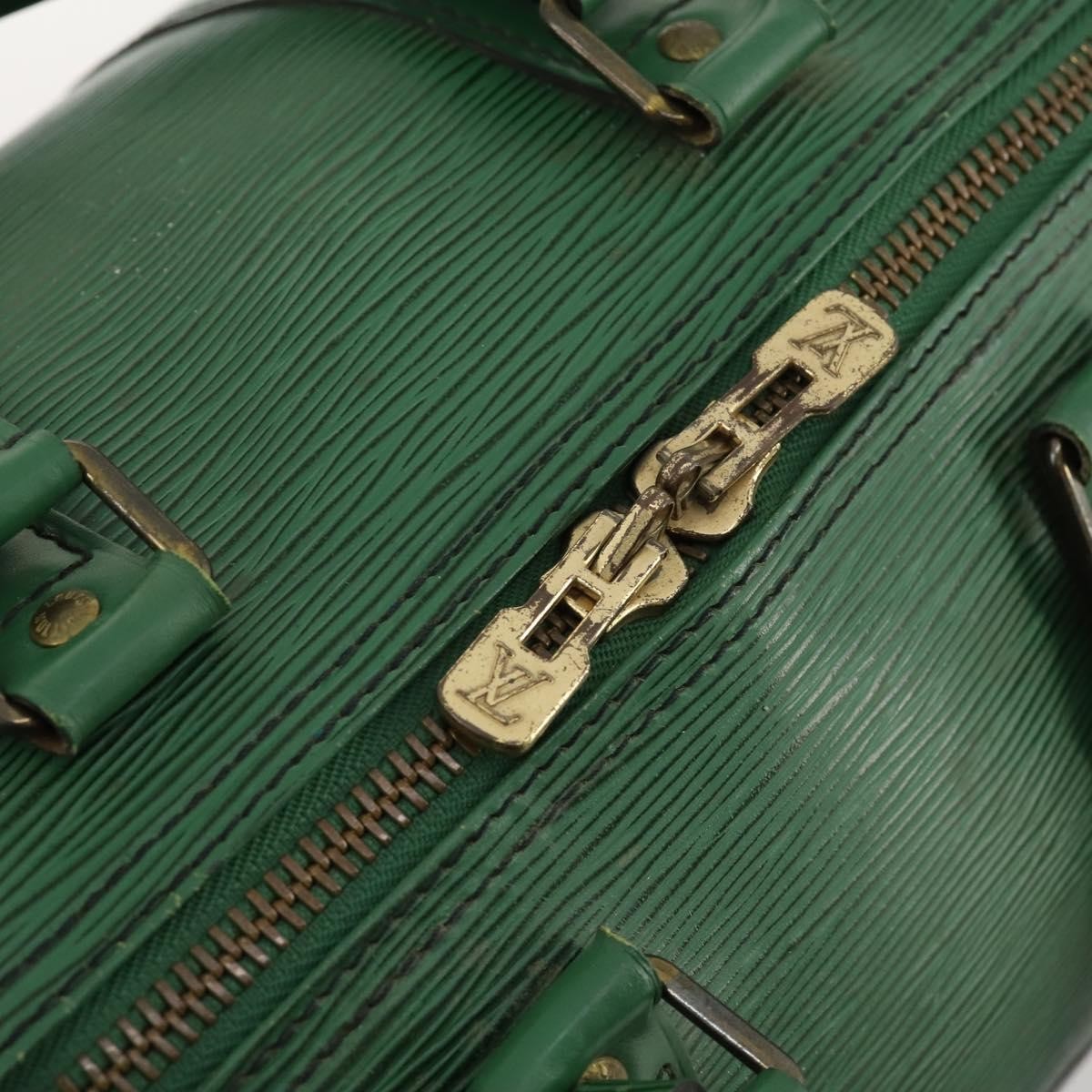 Louis Vuitton Keepall Epi Leather Green Leather Travel Bag Bag (Pre-Owned)