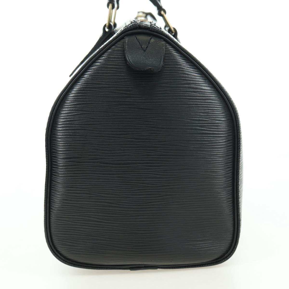 Louis Vuitton Speedy Epi Leather Black Leather Handbag (Pre-Owned)