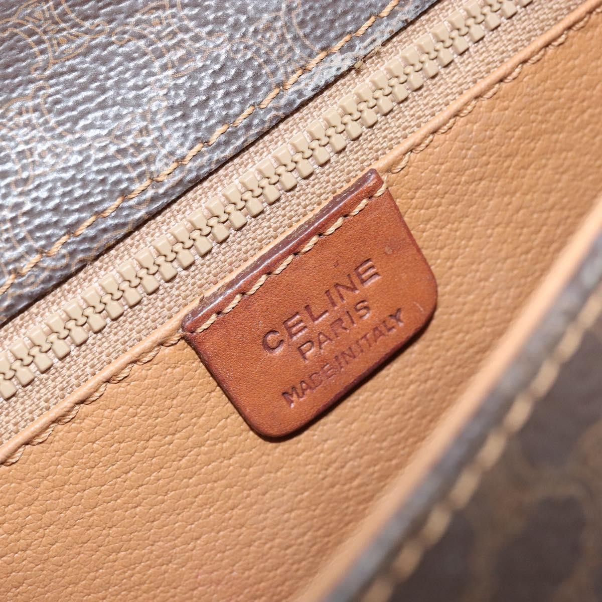 Celine Vintage Macadam Canvas Brown Canvas Backpack Bag (Pre-Owned)