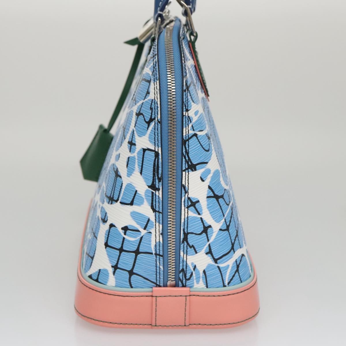 Louis Vuitton Alma Limited Edition Print Epi Leather Blue Leather Handbag (Pre-Owned)