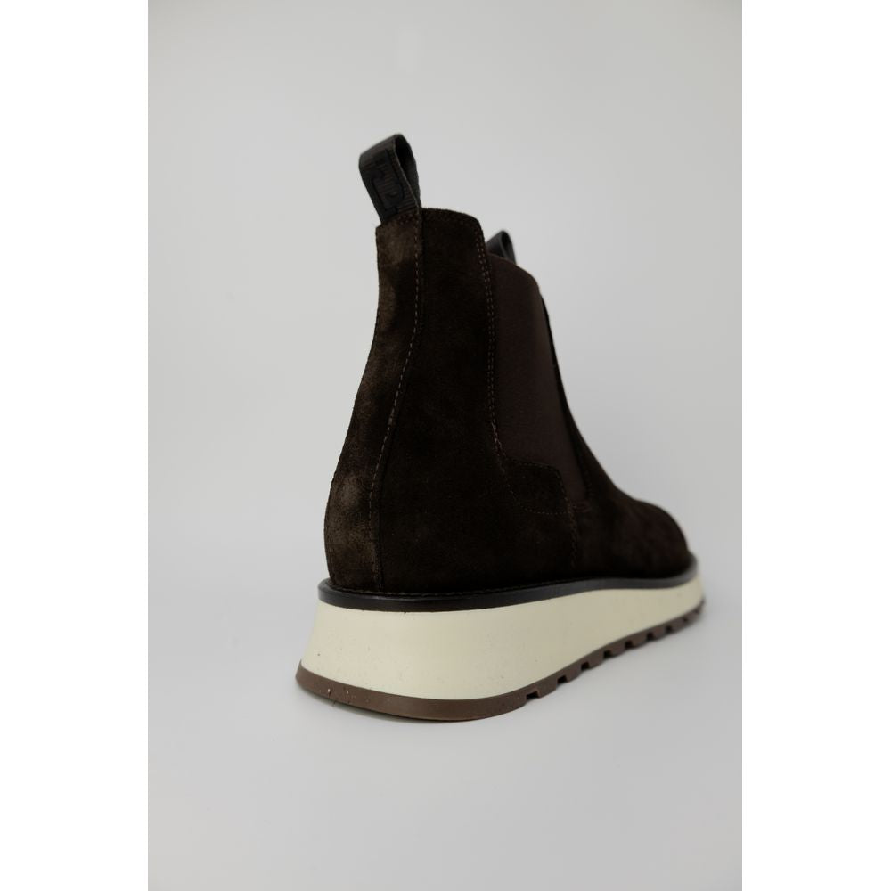 Liu Jo Brown Suede Leather Men's Boot
