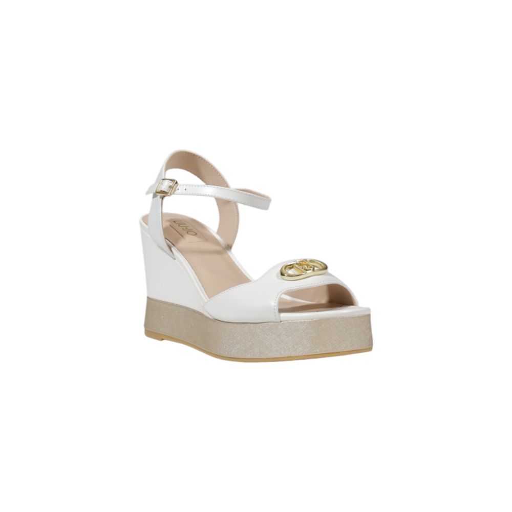 Liu Jo Cream Leather Women's Sandal
