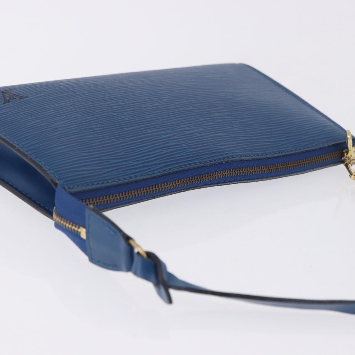 Louis Vuitton Pochette Accessoires Epi Blue Leather Clutche & Pouche Bag (Pre-Owned)
