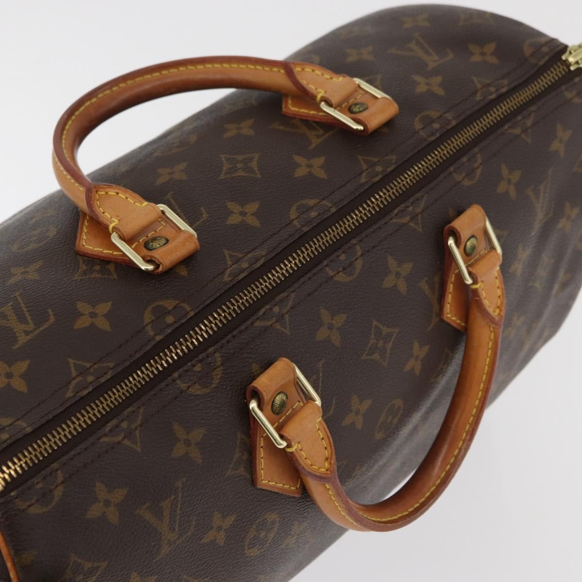 Louis Vuitton Speedy Monogram Canvas Brown Canvas Handbag (Pre-Owned)
