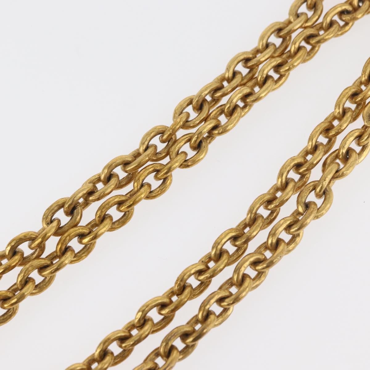 Chanel Cc Pendant Metal Gold Metal Necklace Jewelry (Pre-Owned)