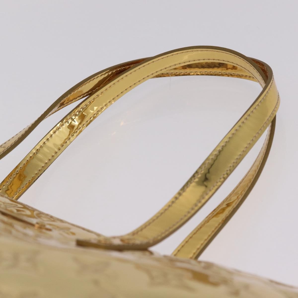 Louis Vuitton Bellevue Monogram Vernis Gold Canvas Tote Bag Bag (Pre-Owned)