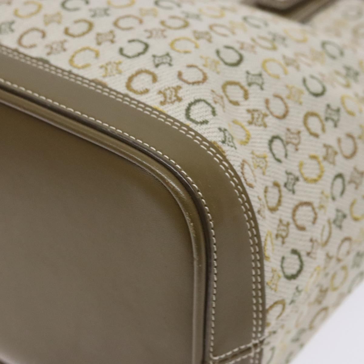 Celine Vintage Macadam Canvas Khaki Canvas Bag (Pre-Owned)