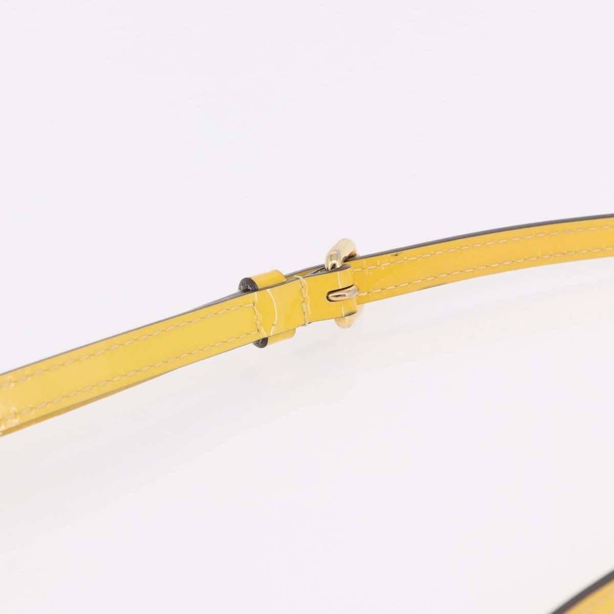 Louis Vuitton Monceau Vernis Yellow Patent_Leather Handbag (Pre-Owned)