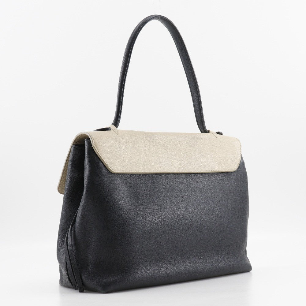 Louis Vuitton Lockme Leather Black Leather Handbag (Pre-Owned)