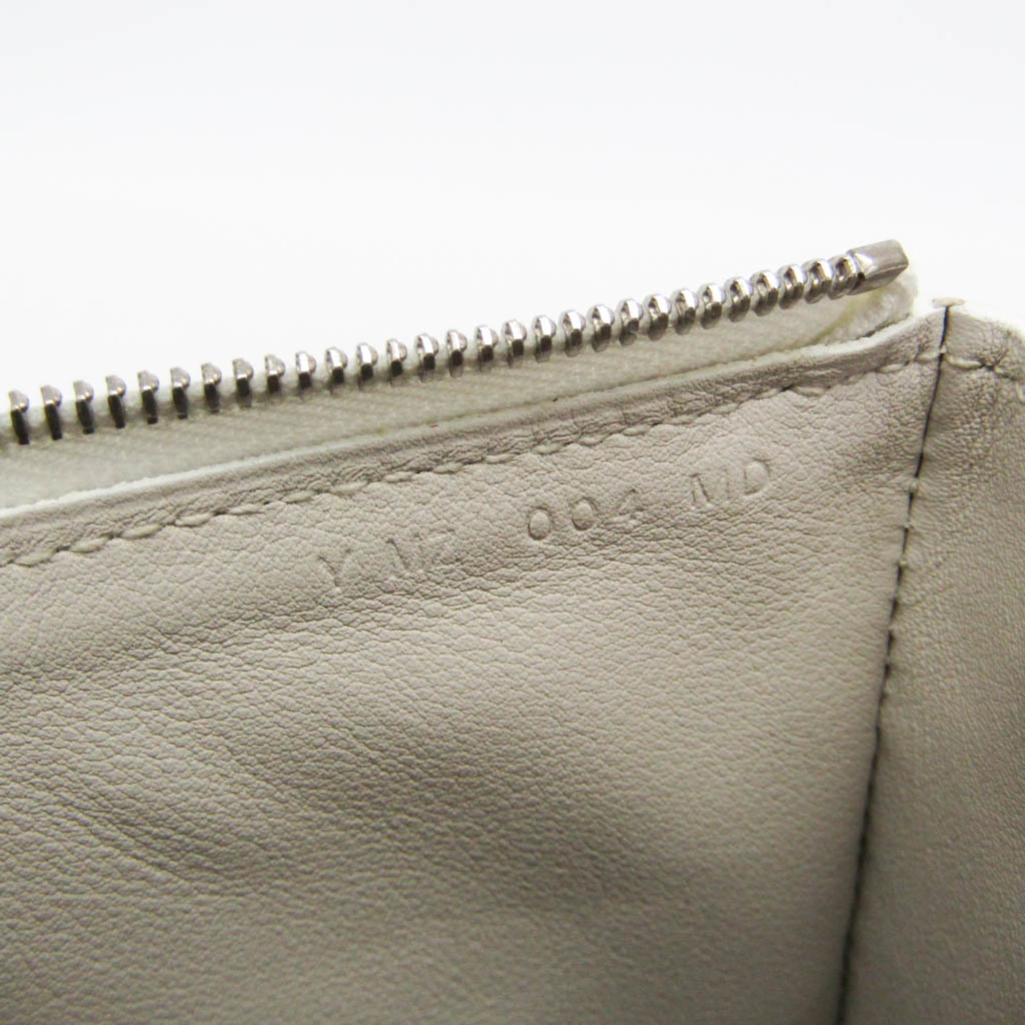 Hermes Atout Evercolor White Leather Clutche & Pouche Bag (Pre-Owned)
