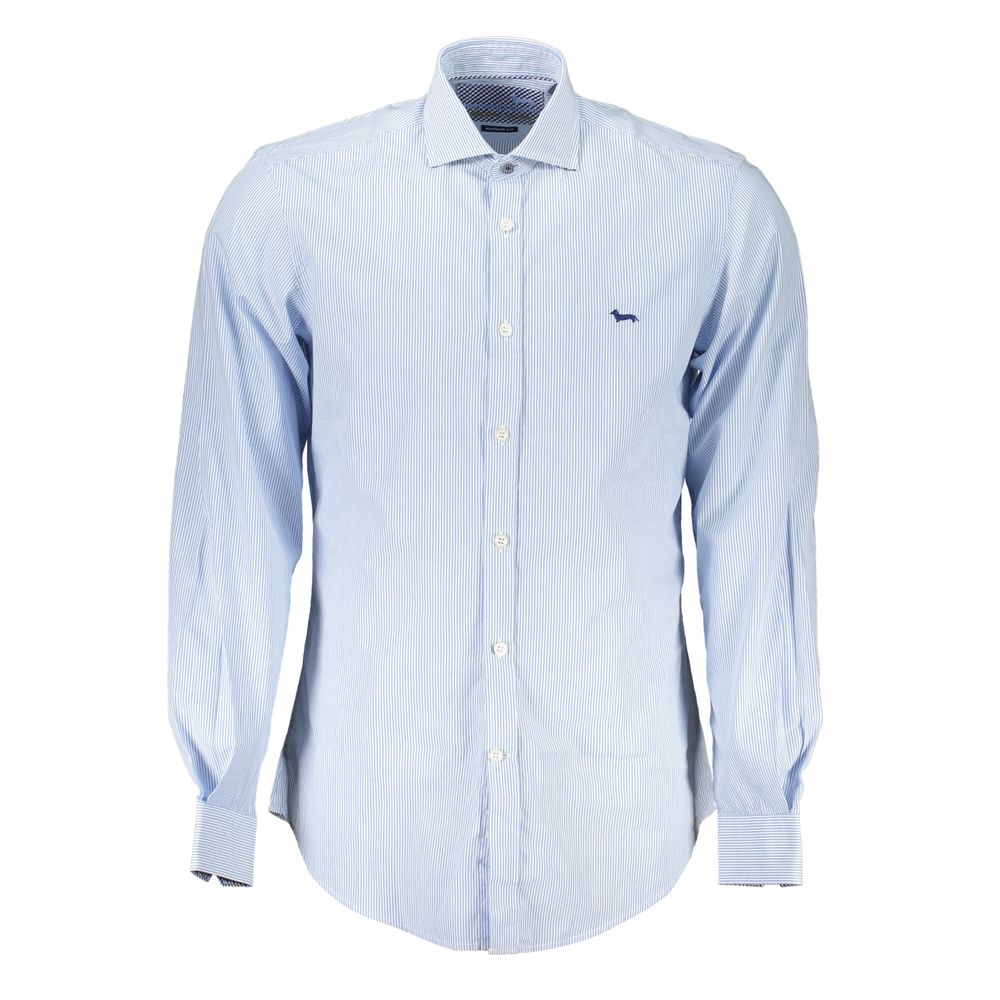 Harmont & Blaine Chic Light Blue Organic Cotton Men's Shirt