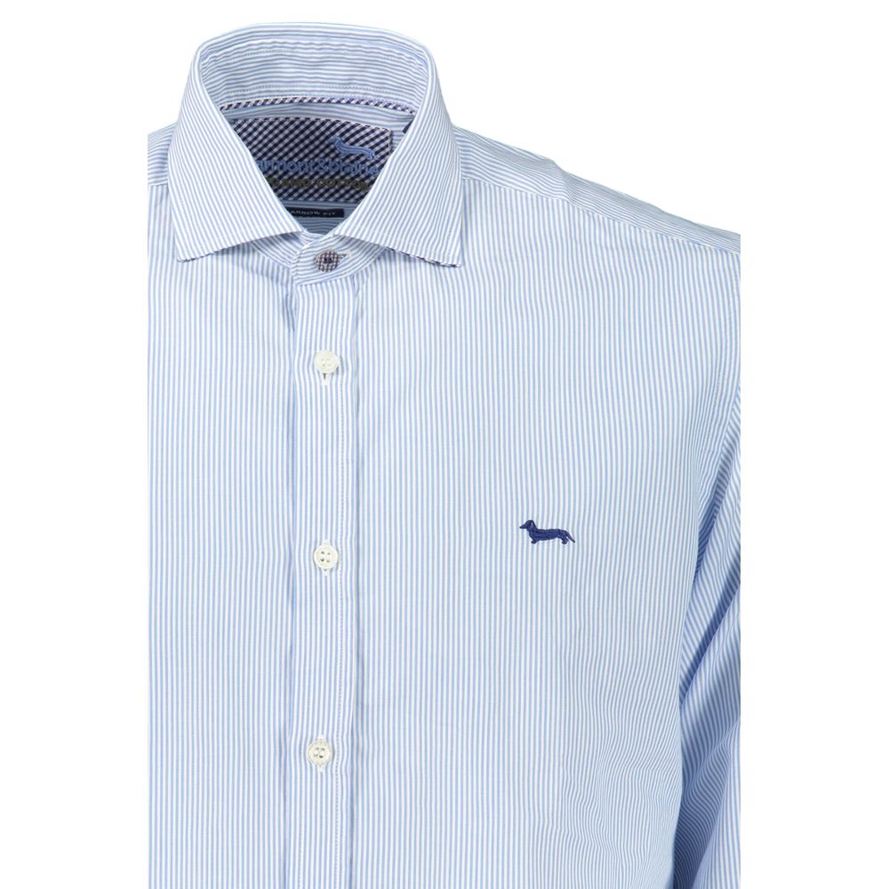 Harmont & Blaine Chic Light Blue Organic Cotton Men's Shirt