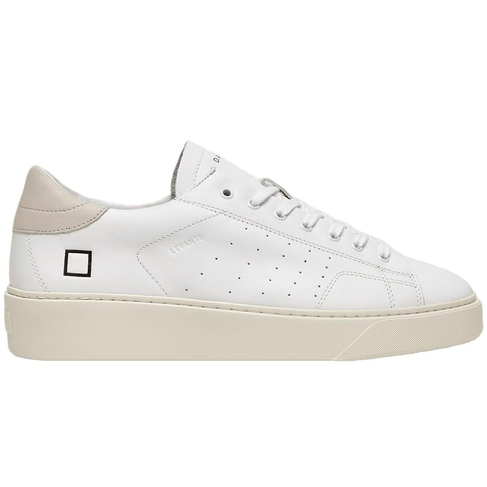D.A.T.E White Leather Men's Sneaker