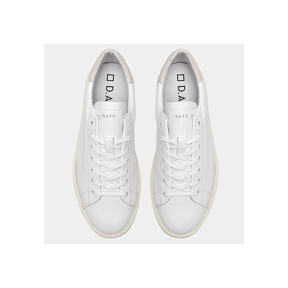 D.A.T.E White Leather Men's Sneaker