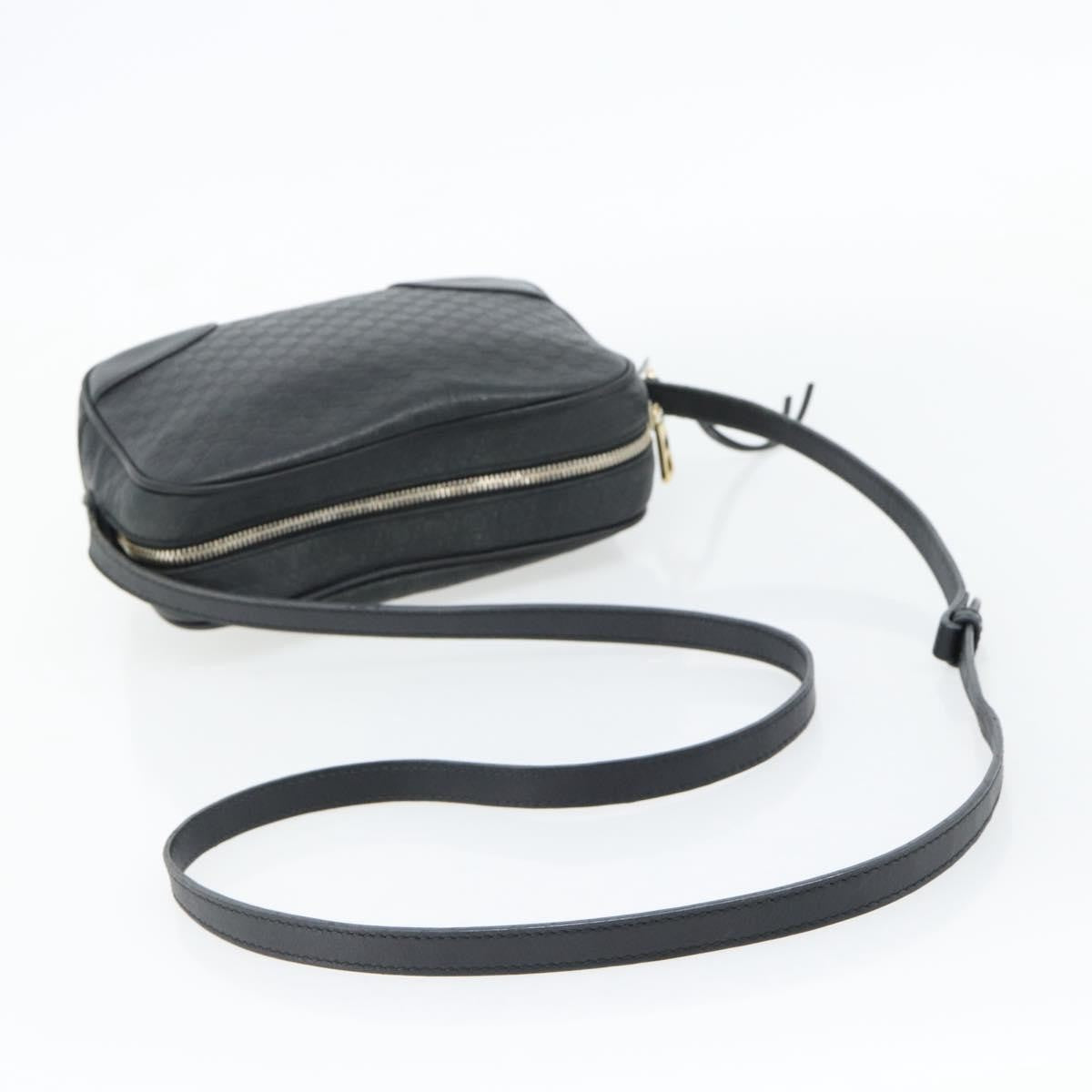 Gucci Bree Microguccissima Motif Gg Black Leather Shoulder Bag Bag (Pre-Owned)