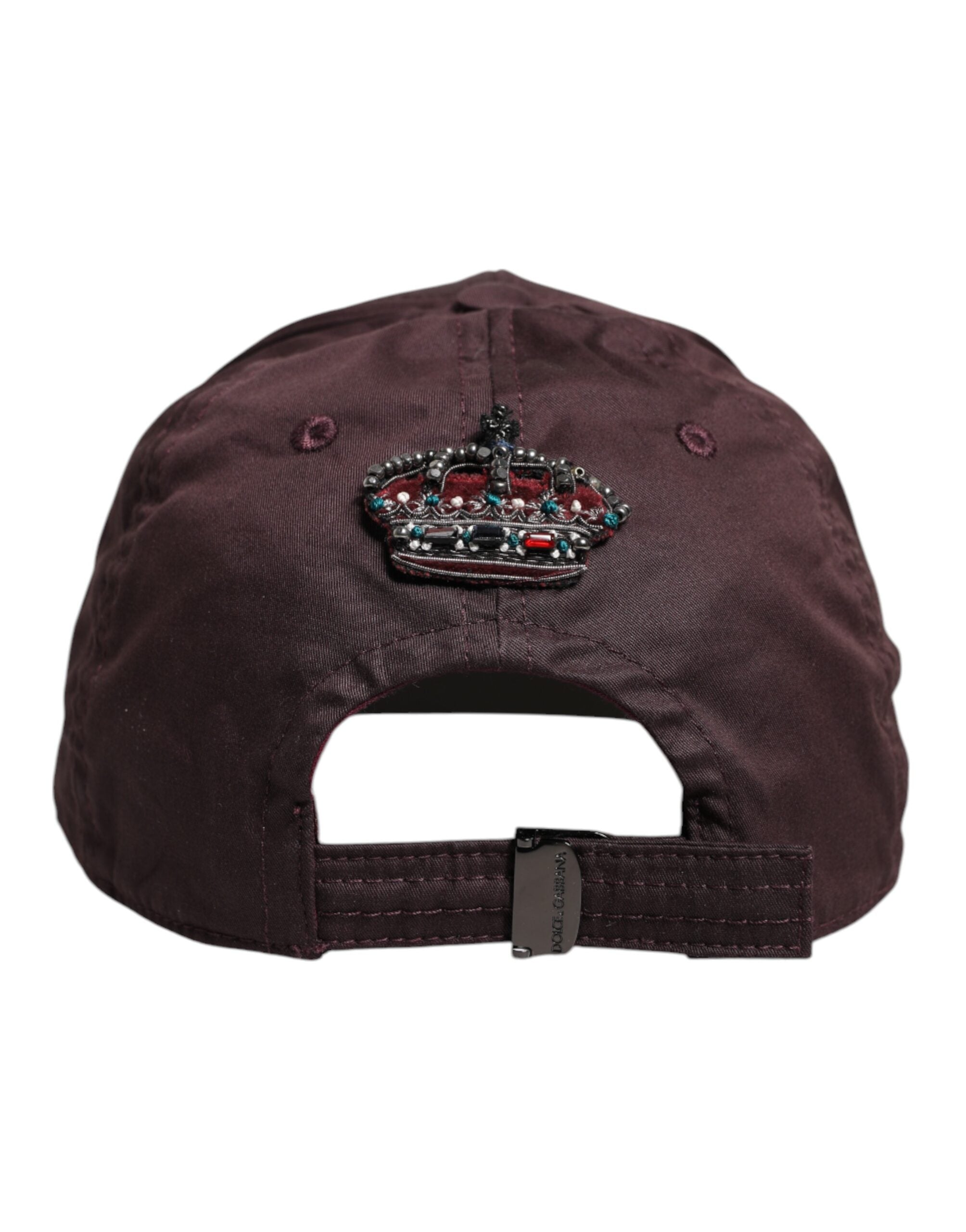 Dolce & Gabbana Brown Cotton DG Crown 6 Panels Baseball Men's Cap