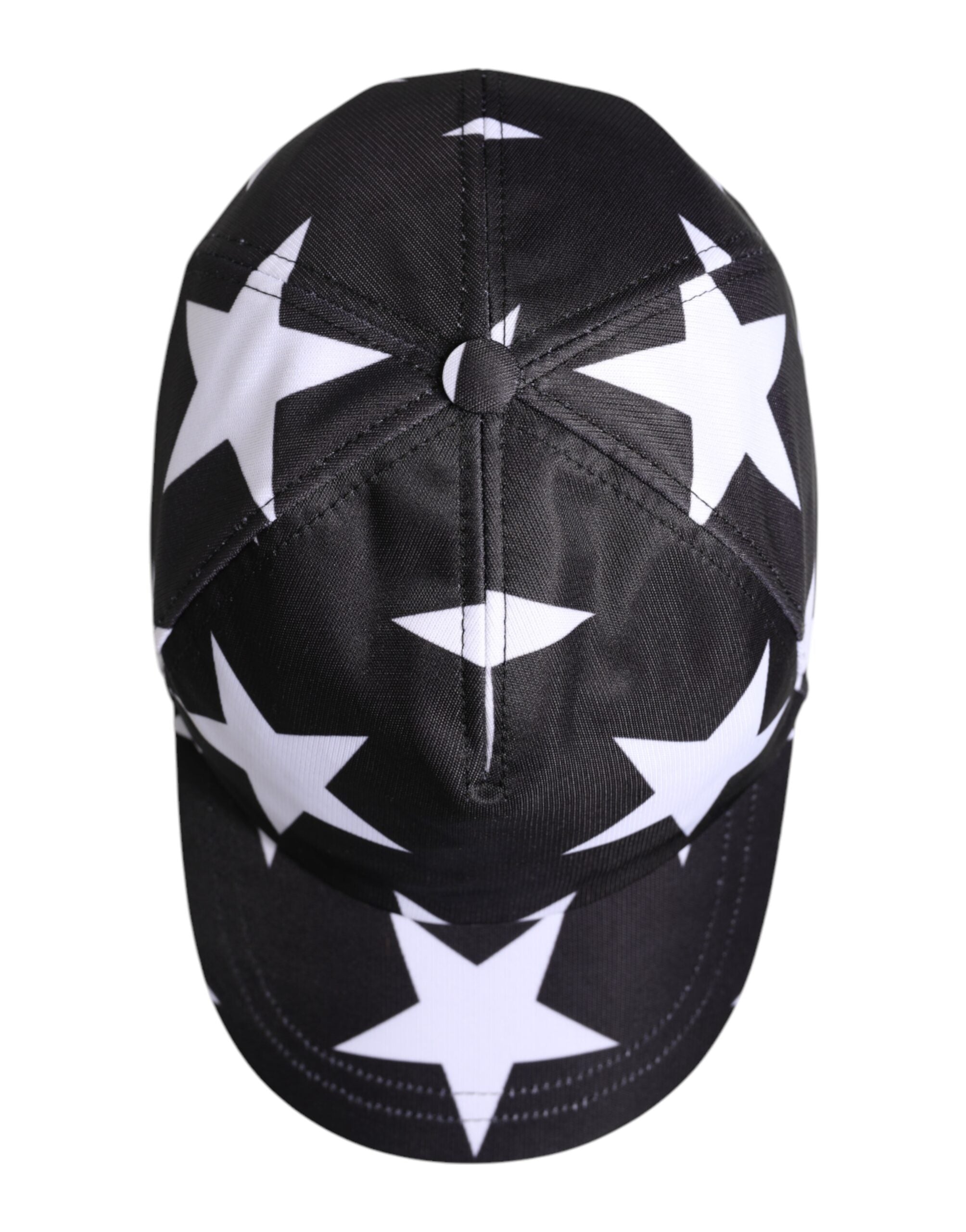 Dolce & Gabbana Black Star Print Polyester Baseball Women's Cap
