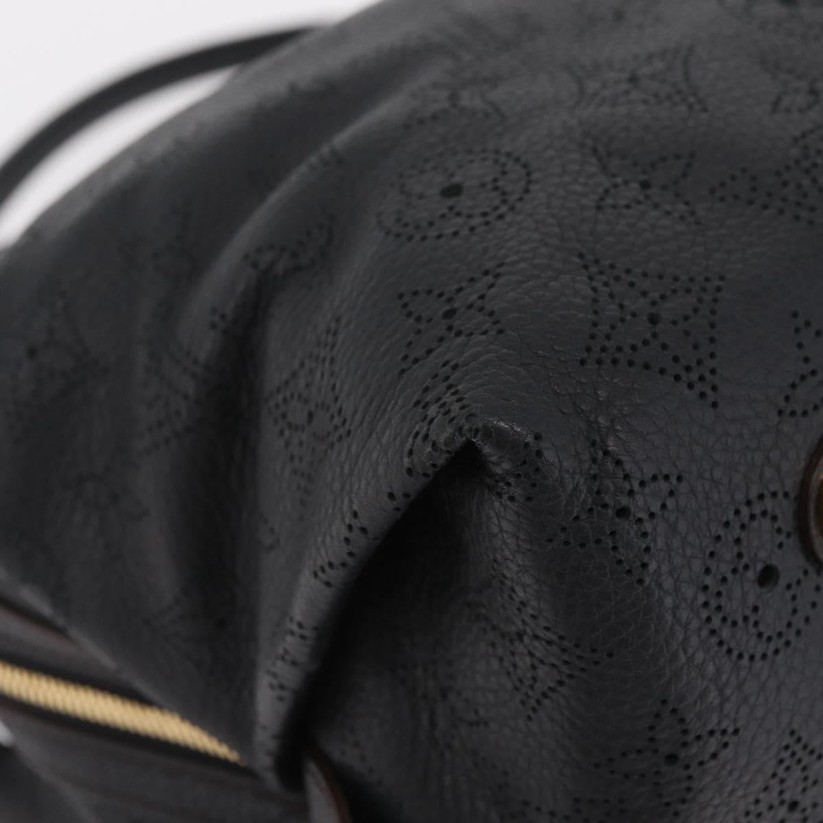 Louis Vuitton Galatea Mahina Leather Black Leather Handbag (Pre-Owned)