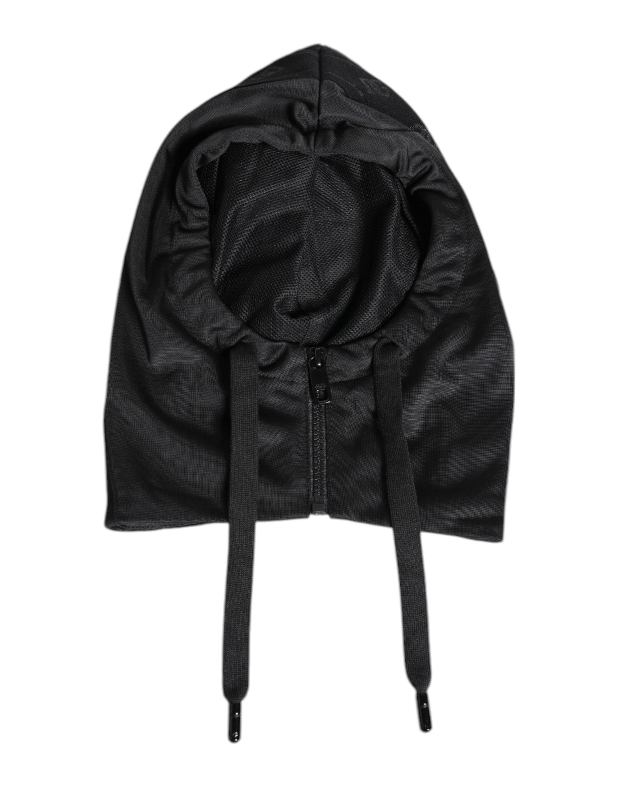 Dolce & Gabbana Black Polyester Whole Head Wrap Women's Hat