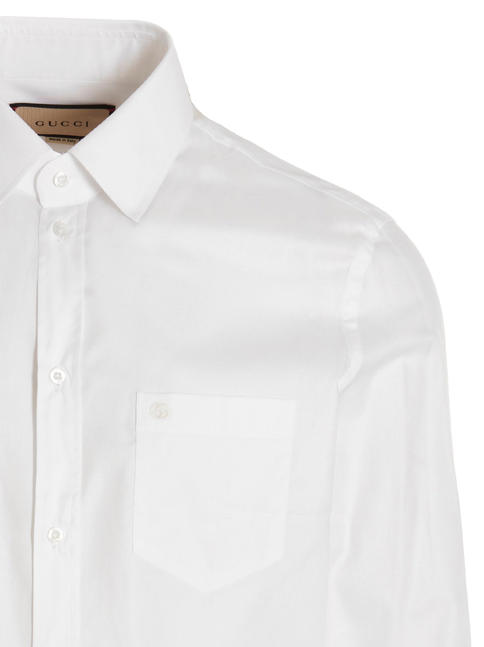 Gucci Men's Embroidered Logo Shirt