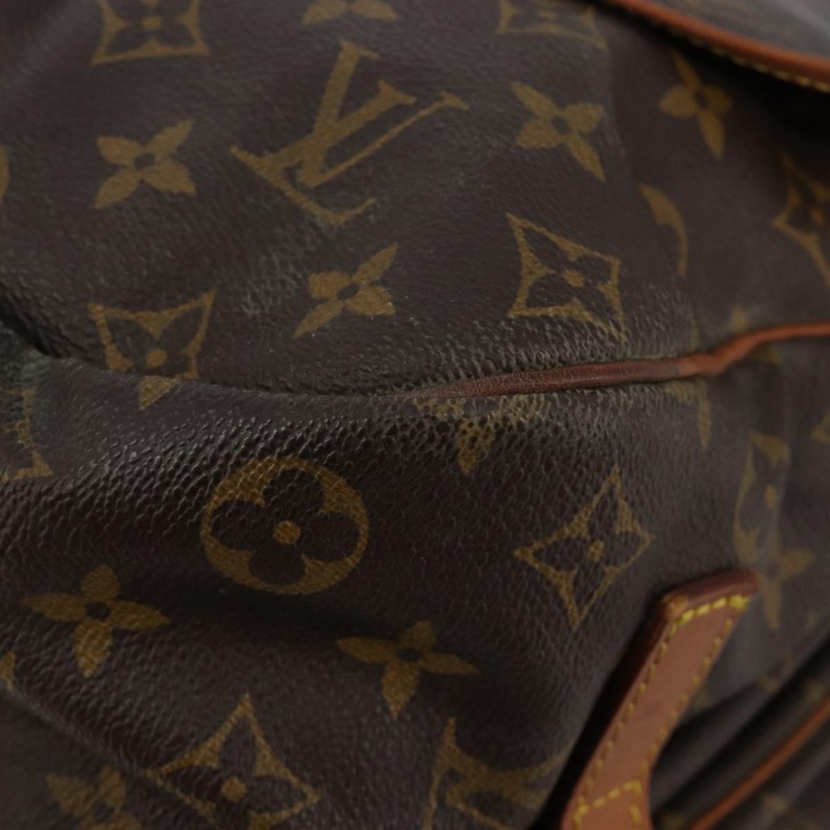 Louis Vuitton Saumur Monogram Canvas Brown Canvas Shoulder Bag Bag (Pre-Owned)