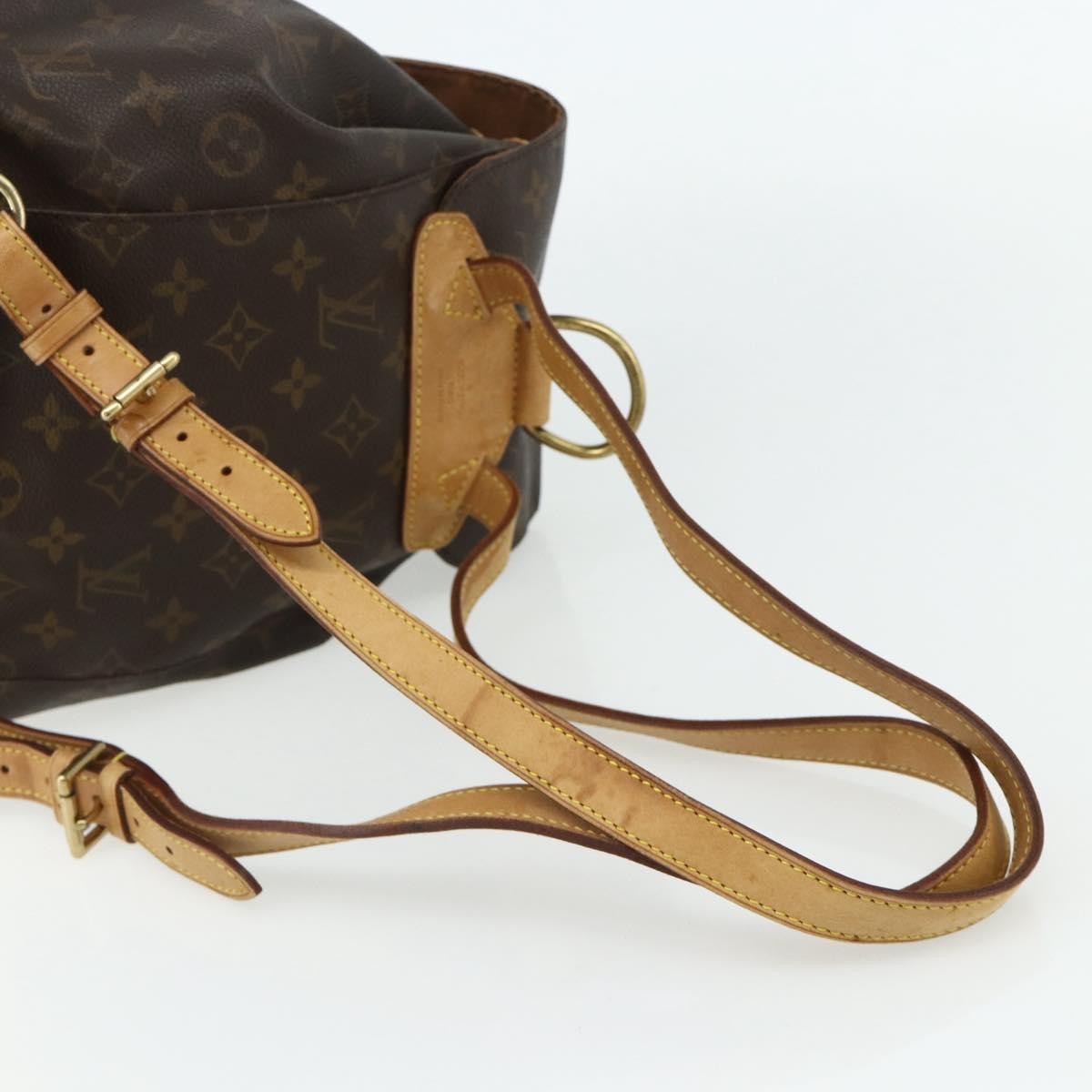Louis Vuitton Vintage Montsouris Monogram Canvas Brown Canvas Backpack Bag (Pre-Owned)