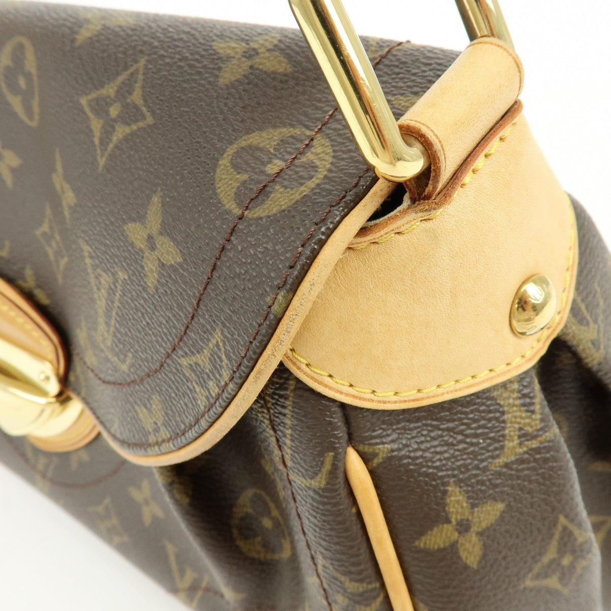 Louis Vuitton Beverly Monogram Canvas Brown Canvas Handbag (Pre-Owned)