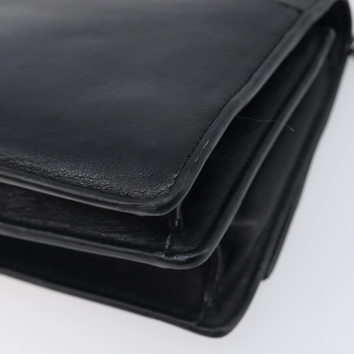 Saint Laurent West Hollywood Leather Black Leather Shoulder Bag Bag (Pre-Owned)