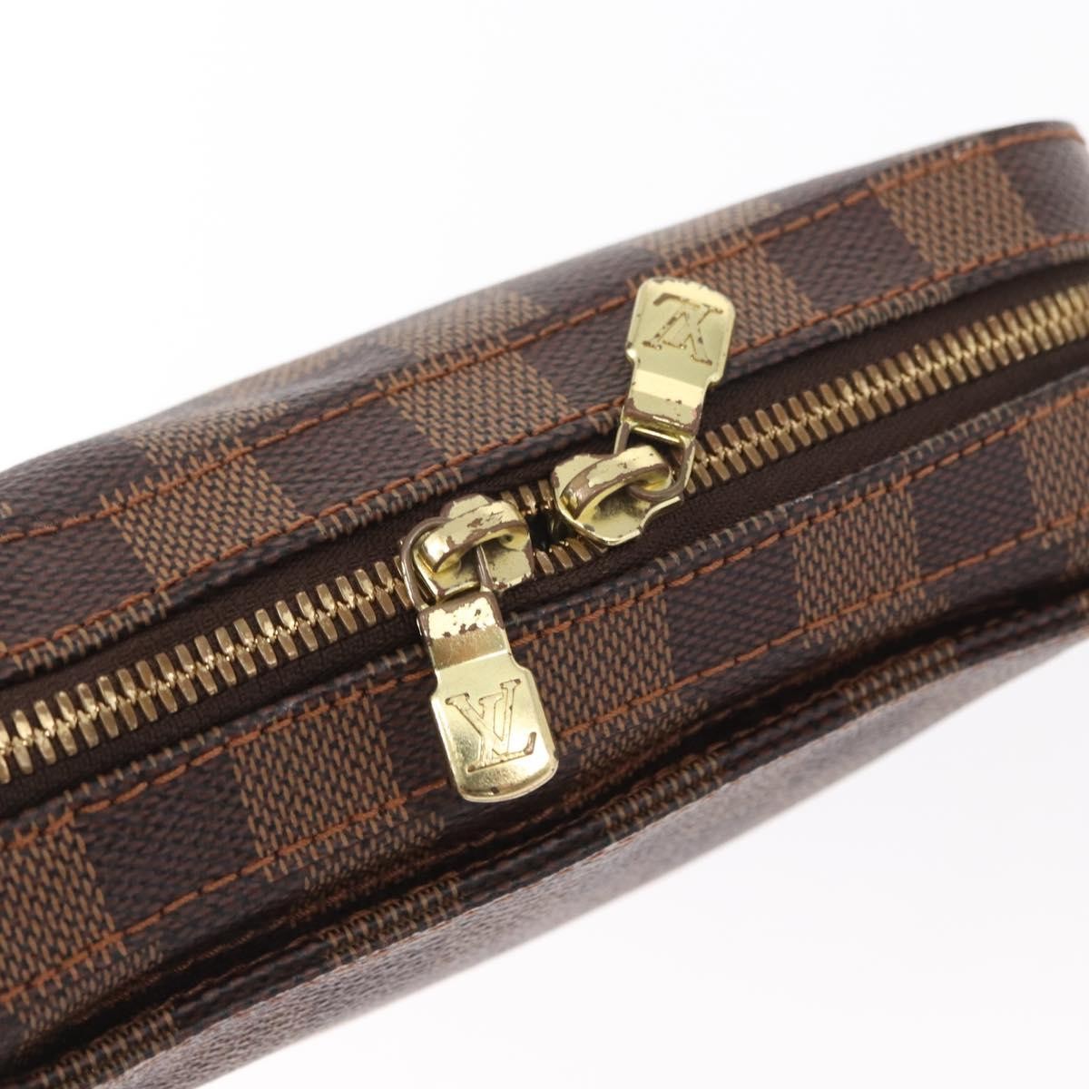 Louis Vuitton Geronimos Waist Damier Ebene Brown Canvas Clutche & Pouche Bag (Pre-Owned)