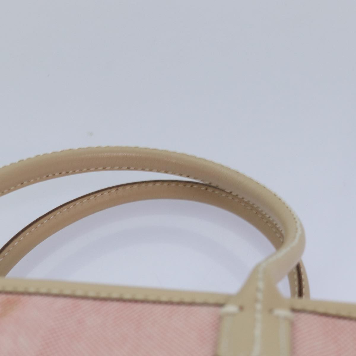 Burberry Blue Label Canvas Pink Canvas Handbag (Pre-Owned)