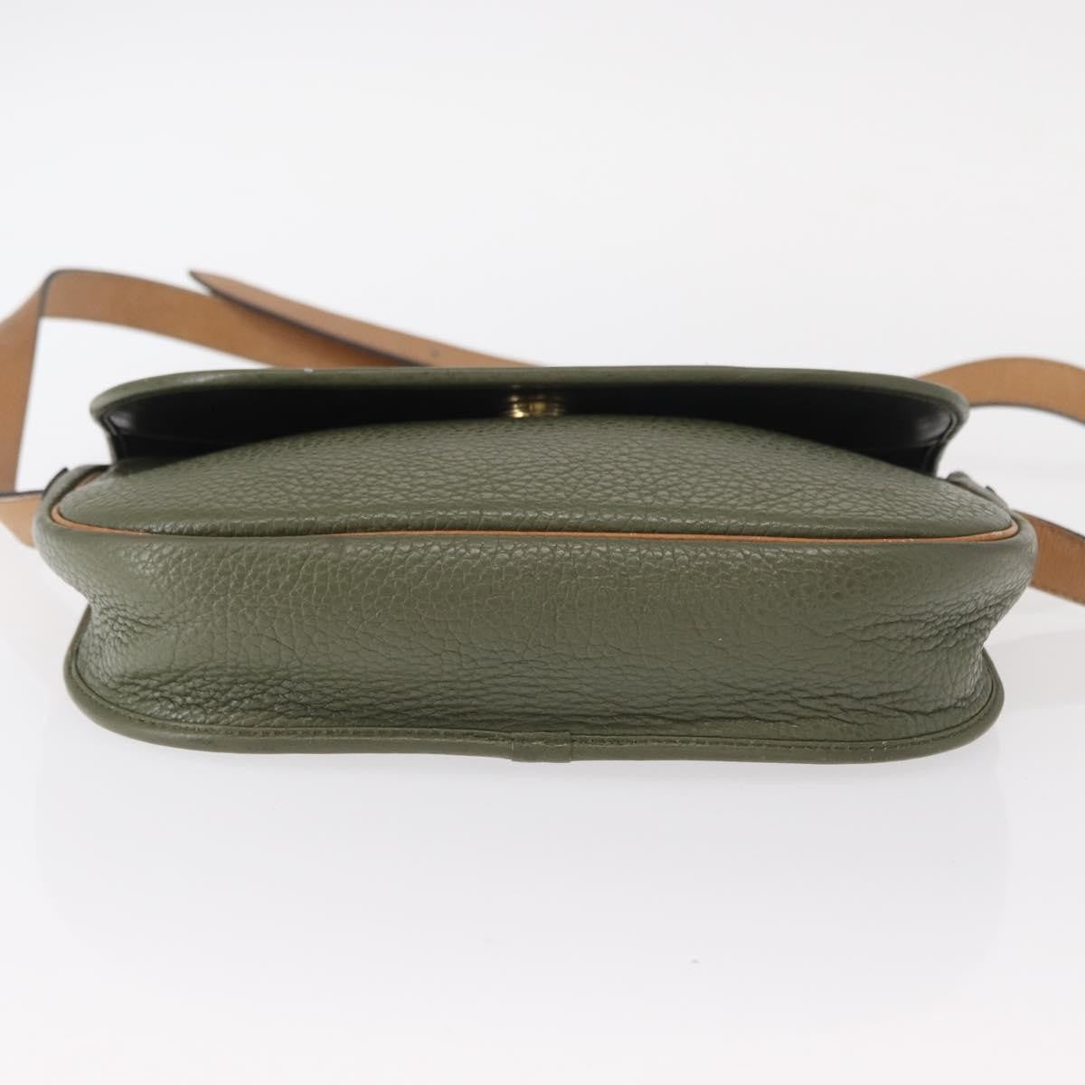 Christian Dior Vintage Leather Green Leather Shoulder Bag Bag (Pre-Owned)