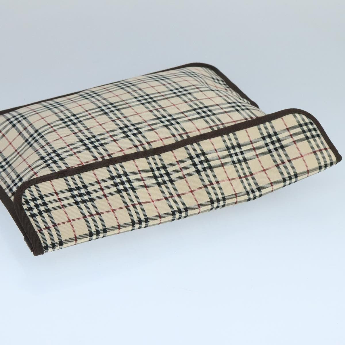 Burberry Nova Check Pochette Canvas Beige Canvas Clutche & Pouche Bag (Pre-Owned)